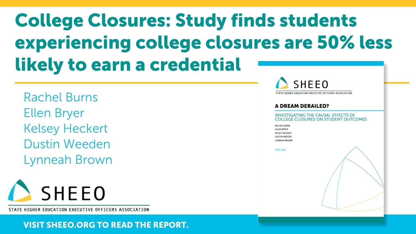 Study finds students experiencing college closures are 50 less likely